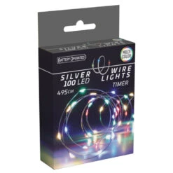 LED-Lichterkette 100 LED Bunt Aus Silberdraht -Prosper Garten Geschaft ZnucDjnTjSDLTC 1280x1280