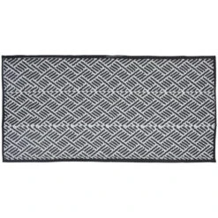 Camping-Bodenmatte 90 X 180 Cm Mit Tragegriff Aus Kunststoff In Grau