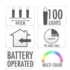 LED-Lichterkette 100 LED Bunt Aus Silberdraht -Prosper Garten Geschaft Zw3RthXARw52Ih 1280x1280