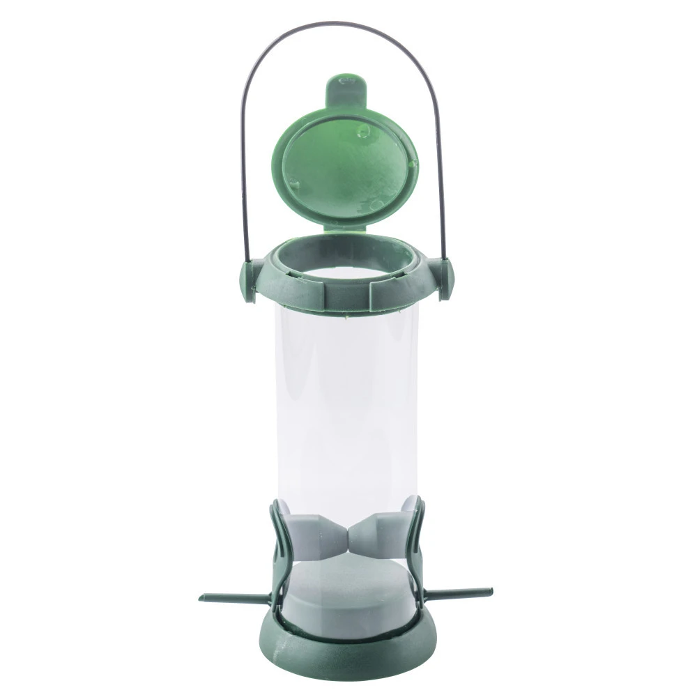 Vogelfutterstation Kunststoff 8,4x8,4x21 Cm Mit Bügel 4 Vogelfutterstation Kunststoff 8,4x8,4x21 Cm Mit Bügel – Bild 2